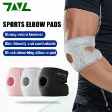 TNL 1 Peça Protetor De Cotovelo Ajustável Com Almofadas Anticolisão De Silicone Respirável Unissex Academia Equipamento