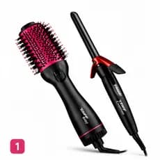 Kit Taiff Escova Secadora Easy 127V + Modelador Curves 13mm Bivolt