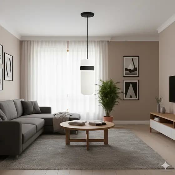 Lustre Pendente Simples Luminaria Cozinha Quarto Sala Preto