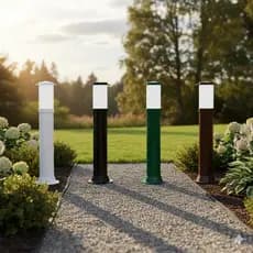 Poste Balizador Luminária Casa Sítio Jardim 50cm
