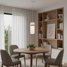 Lustre Pendente Simples Luminaria Cozinha Quarto Sala Branco