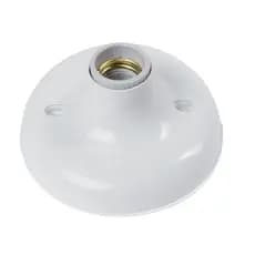 Plafon Plafonier Soquete Porcelana E27 Bivolt Branco