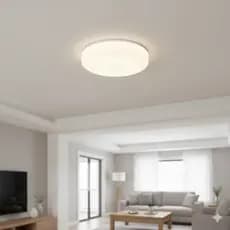 Plafon Luminária Sobrepor Redondo London Sala P/ 2 Lâmpadas