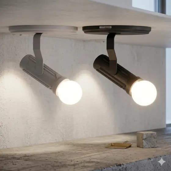 Spot Simples Lumi Sobrepor Luminária Teto Parede Casa Bocal E27
