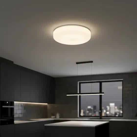 Plafon Luminária Sobrepor Redondo London Sala P/ 1 Lâmpada