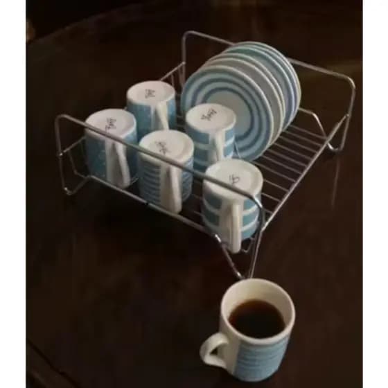 suporte para xícara de café e pires, obs, somente o suporte.