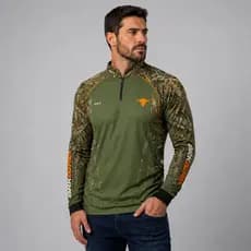 Camisa Camiseta Agro Brk Fazenda Trator Agricultura Agronomia Real Tree com Proteção UV