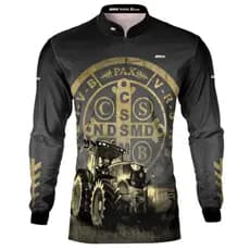 Camisa Camiseta Agro BRK São Bento Trator Masculina Diversas com Proteção UV