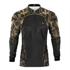 Camisas Agro Camufladas  Brk Fazendeiro Caçador com Proteção Solar UV50+ - Estampas Diversas