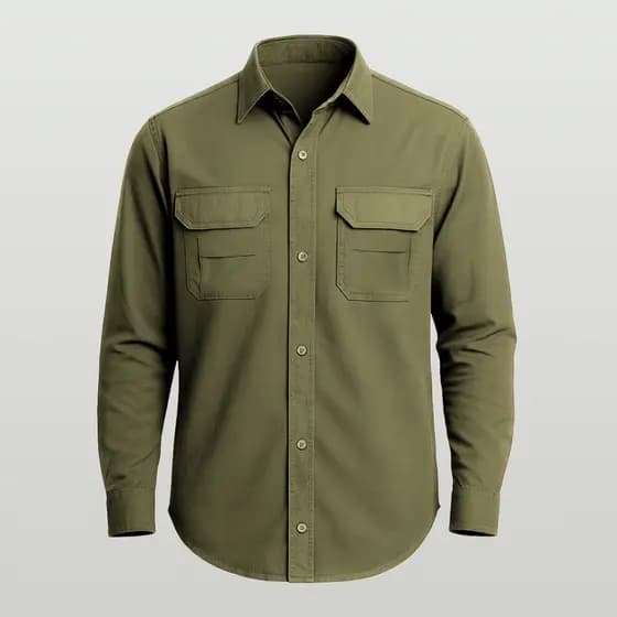 Uniforme Camisa de Botão Brk Profissionais Agro Veterinário Proteção Uv50 Solar Masculina 2 Bolsos