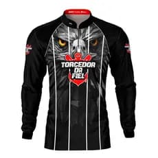 Camisa Time Gaviões da Fiel Futebol Brasileiro Brk Preto Térmica Jogo Estádio Uv50+