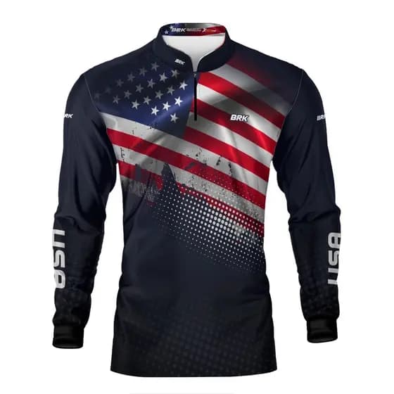 Camisa Camiseta Agro Estados Unidos Brk Fazendeiro Americano - Várias Estampas Texas Proteção UV
