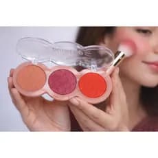 Paleta Blush Up 3 Cores Pigmentação Intensa
