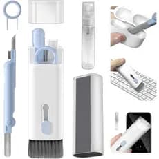 Kit 7 EM 1 Limpeza Multifuncional Escova limpa a poeira do Teclado, Celular, Fone e Tela do Notebook