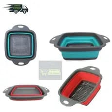 Escorredor de Macarrão Retrátil Dobrável Silicone Escorredor de Alimentos Arroz Frutas