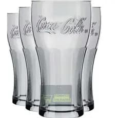 Kit De Copos Coca Cola Vidro 470ml Contour Nadir 06 Peças E 12 Peças