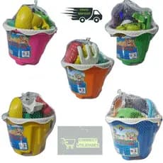 Kit Balde Com  10/15/20/30 Kit Baldinho de Praia Castelinho Areia Infantil