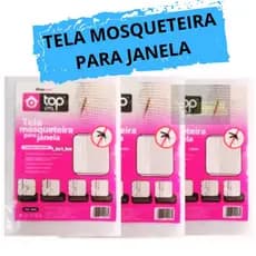 Kit 03 Telas Mosquiteiro Anti-inseto Com Autocolante