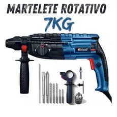 MARTELETE ROTATIVO FURADEIRA DE IMPACTO 7KG 1200W  PROFISSIONAL 110 OU 220V