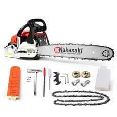 MOTOSSERRA PROFISSIONAL SABRE 20" 83CC 55CM A GASOLINA NAKASAKI COM 3.5HP DE POTÊNCIA + BRINDES