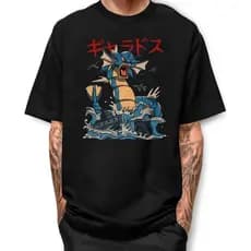 Camiseta  Gyarados Monster Kaiju Basica Street Fio 30.1 Camisa