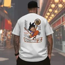 Camiseta Dragonball Camisa Estilo Clássico Anime DBZ 100% Algodão Leve