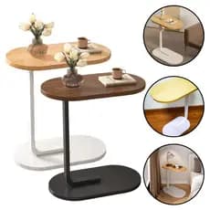 Mesa De Apoio De Canto Lateral Notebook Café Para Sofá Cama