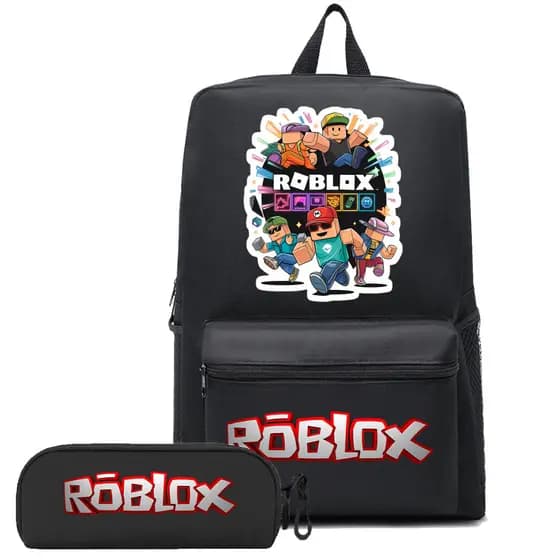 Mochila Infantil Escolar com Estojo Kit Completo Estampa Moderna Leve Resistente Para Dia a Dia