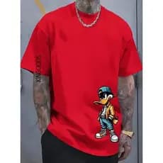 Camiseta Feminina com Estampa do Pato Donald em Algodão