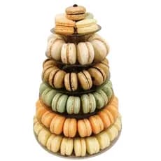 Torre para Macarons 6 Pisos Suporte Para Doces Finos Transparente Elegante Casamento Festas Mesas Decoração