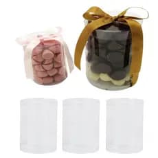 Tubo De Acetato P/ 5 Macarons 5x12,5 Artesanato lembrancinha de Festa Mimi Brinde Embalagem Pct C/6