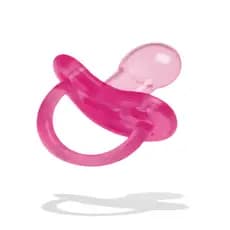 2 Chupeta Orto Recém-Nascido Rosa Ortodôntica Silicone Maternidade Enxoval Pós parto Bebê Macio