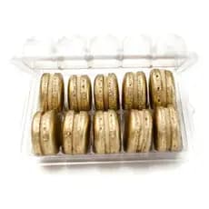 20 Caixa Blister para 10 Macarons Doce Embalagem Transporte Conservação Mini Donuts