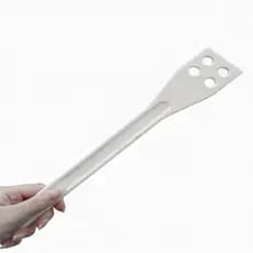 Colher 4 Furos Nylon 35 cm Cozinha Profissional Culinária Confeitaria Branca Gourmet Molhos Geleias