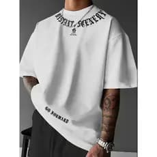 Camiseta Estampada Gola Moda Gringa Estilosa Camisa Casual T-Shirt P ao