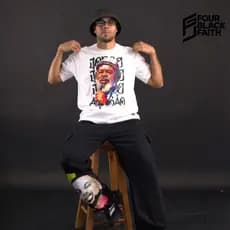 Camiseta Oversized Masculina Algodão Premium Estampa Jorge Aragão com Ombro Caído P ao G3 Plus