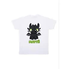 camiseta infantil personalizada dragão banguela
