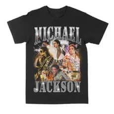 Camiseta Camisa Blusa Unissex Algodão Cantor Pop Michael Jackson