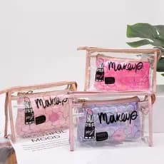 KIT 2/Bolsa de maquiagem com estampa de futebol na moda Bolsa organizadora