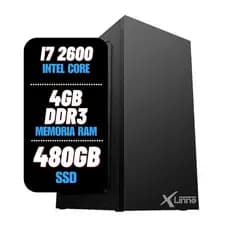 PC CPU XLinne Intel Core i7 2º, 4GB Ddr3 de Memoria ram, SSD 480GB