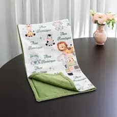 mantinha de bebe personalizada com nome e personagem/ Envio Já super barata