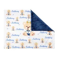 mantinha de bebe personalizada com nome e personagem lindas Envio Já