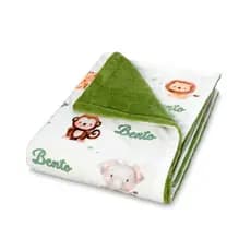 mantinha para nenem personalizada com nome e personagem envio já