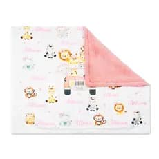 Kit com 2 mantinha de bebe personalizada com nome e personagem/ Envio Já