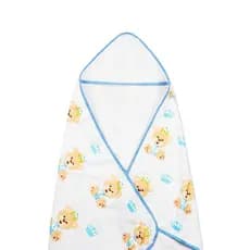 Toalha de banho com capuz estampada bichinho bebê infantil