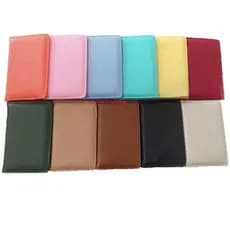 porta cartão slim feminino 2 unidades coloridas ideal para presente