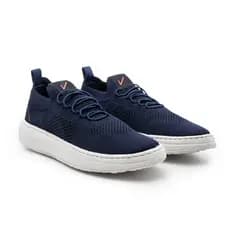 Sapatenis Tenis Masculino Casual Basico Calce Facil Knit Lançamento