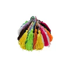 Kit Pingente De Seda Tassel Franja - Pacote Com 50 Unidades Colorido