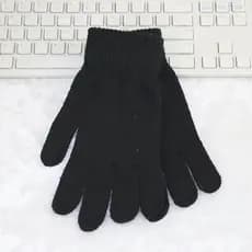 Luvas pretas femininas quentes de inverno
