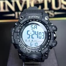 Relógio Masculino Original Digital Esportivo Shock Militar Aprova D'água Alarme Cronômetro Luz Noturna Funções Completas